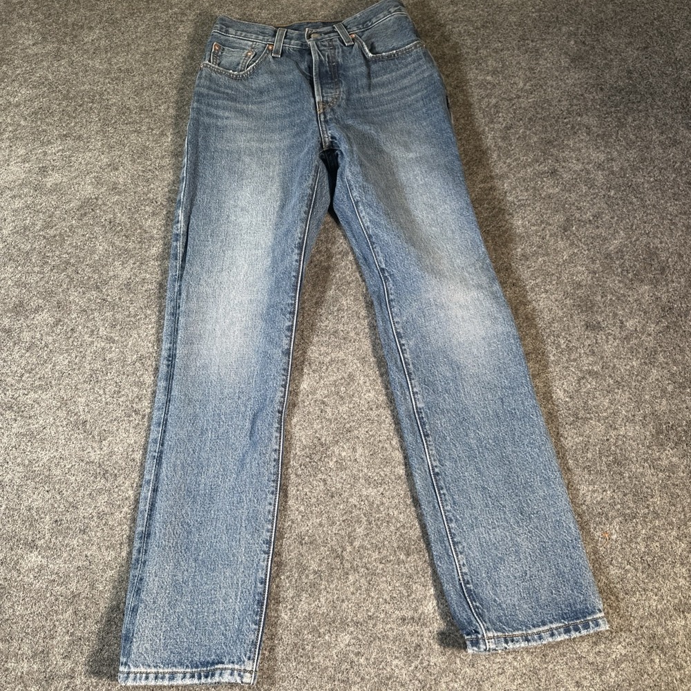 Vintage Levi's 501 Original Fit Straight-Leg Blue Big E On Tag Jeans Size 24x30